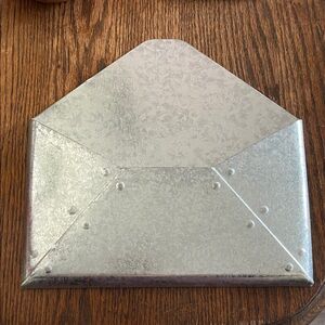 Silver Metal Envelope Decor